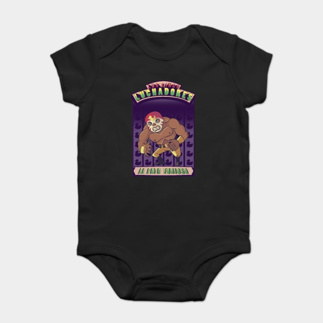 LOS CINCO LUCHADORES Baby Bodysuit by droidmonkey
